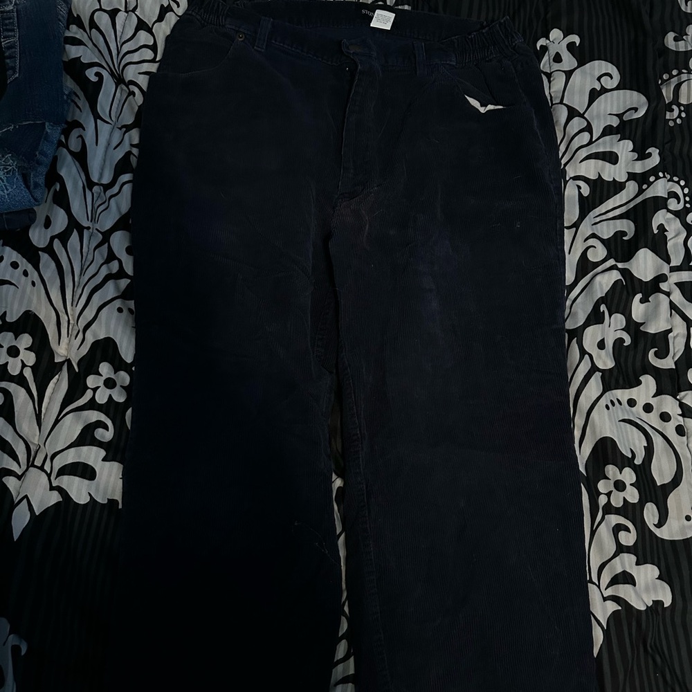 Men's or Women’s Black Corduroy Skater Pants